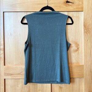 NWOT Banana Republic Factory Soft Luxe Mock Neck, Medium, Slate Green
